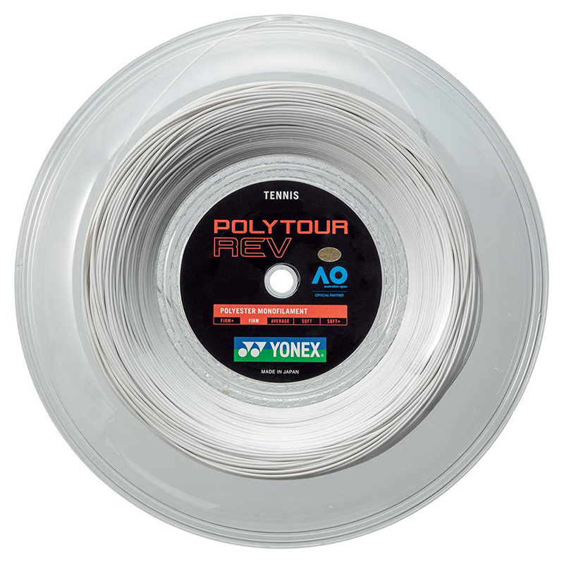 Yonex Polytour REV 130 16g Reel 656' (White)