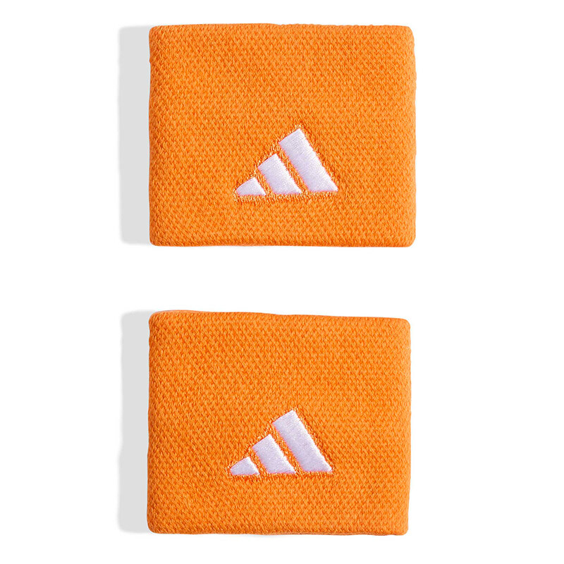adidas Tennis Small Wristbands (2x) (Orange/White)