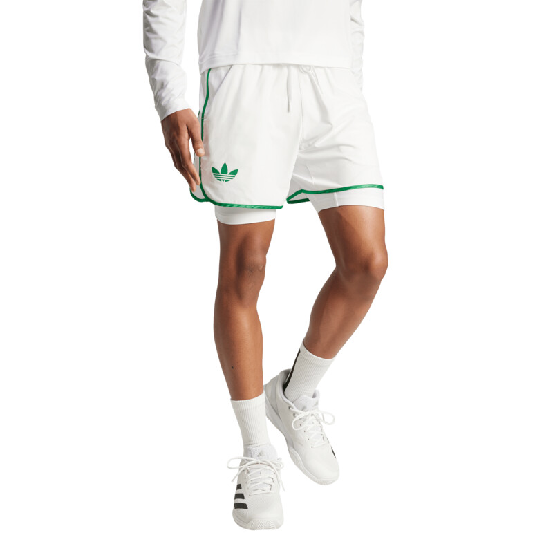 adidas 5" Short & Tight Set (M) (White)