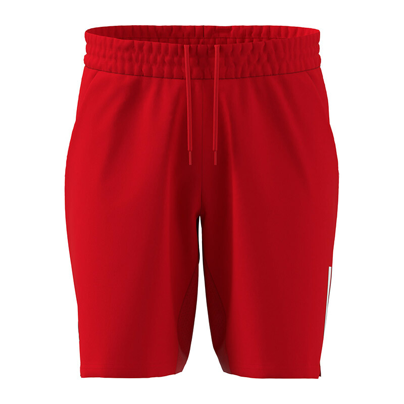 adidas Club 3 Stripes 7" Short (M) (Pure Ruby)