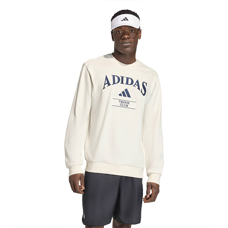 adidas Heritage Tennis Crewneck Sweatshirt (M) (Chalk White)