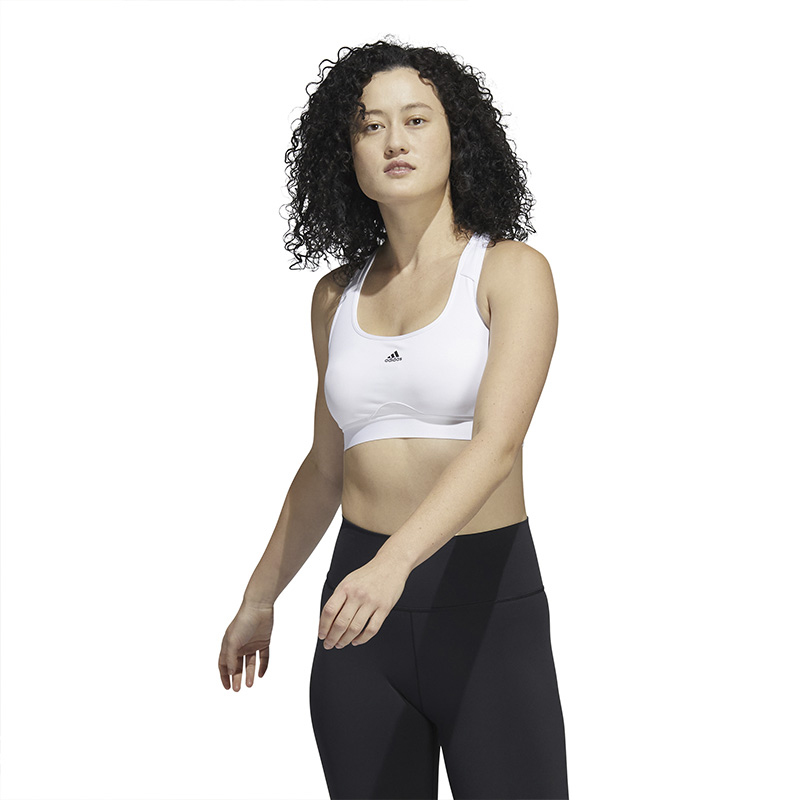 adidas Powerreact Medium Support Bra (W) (White)