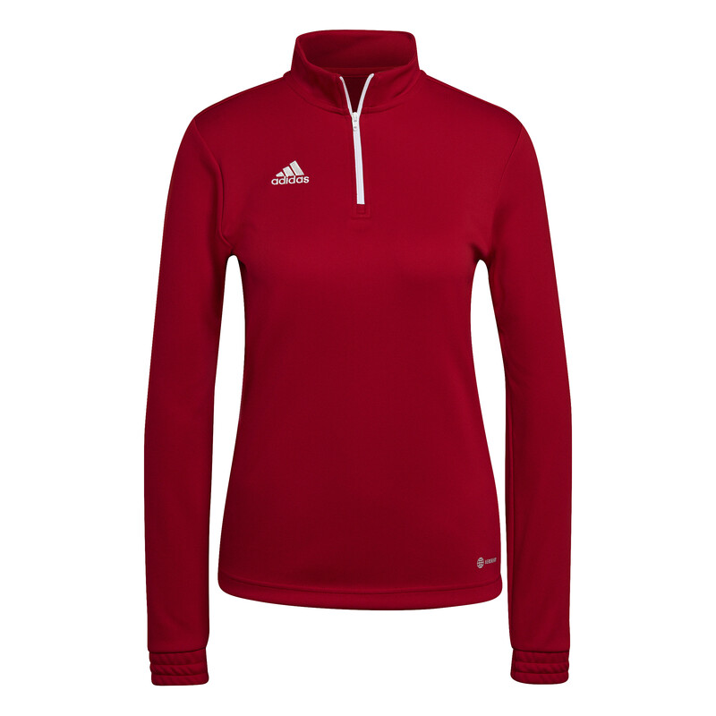 adidas Entrada 22 1/2 Zip Training Top (W) (Red)