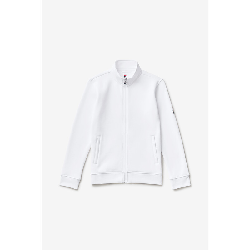 FILA Boy's Essentials Fleece Jacket (White)