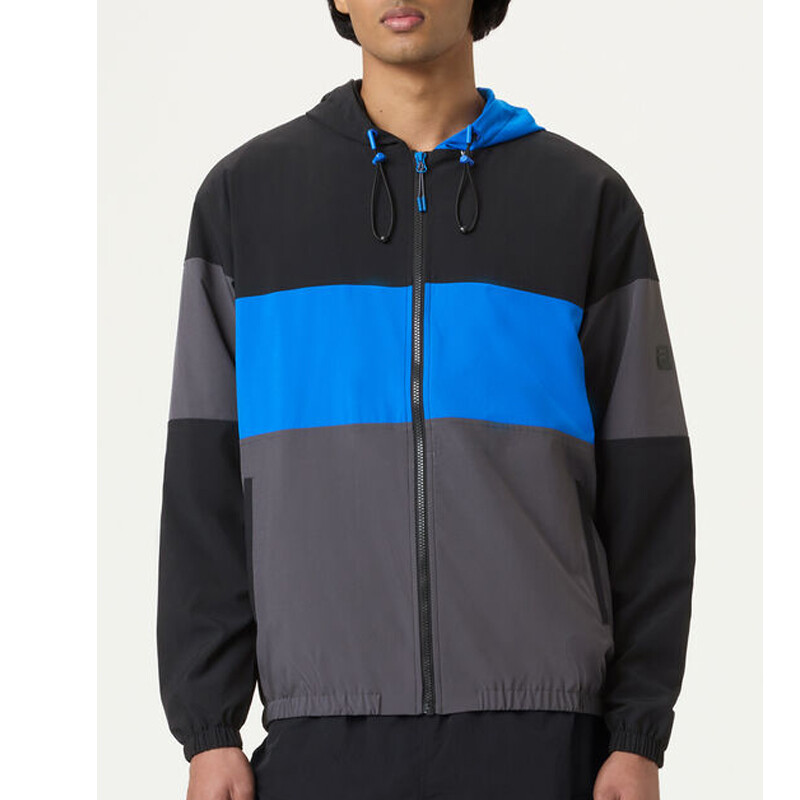 FILA Defensive Block Jacket (M) (Black/Blue)