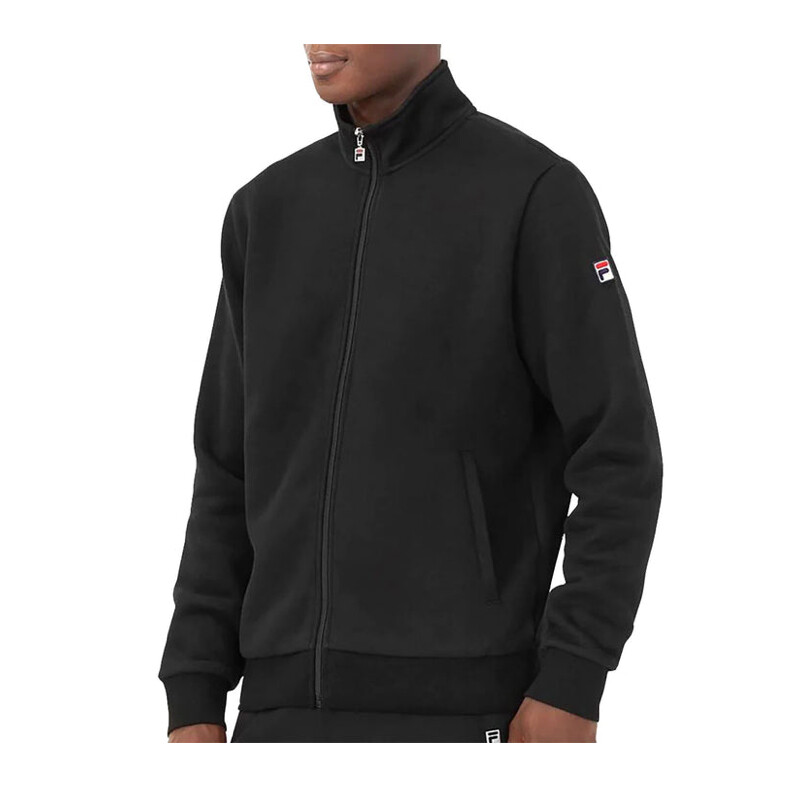 FILA Essentials Match Fleece Full Zip Jacket (M) (Black)