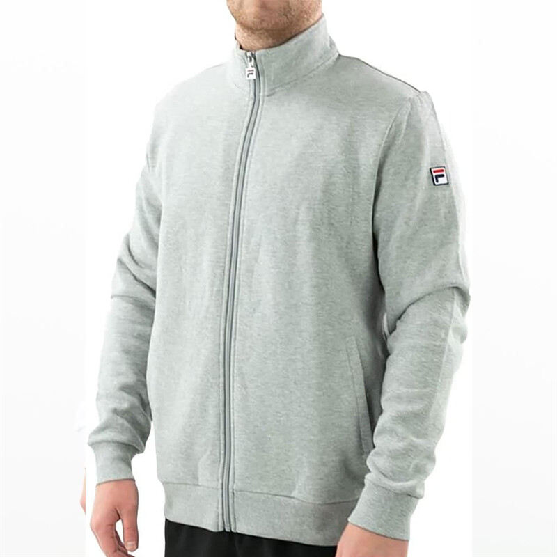 FILA Essentials Match Fleece Full Zip Jacket (M) (Grey)