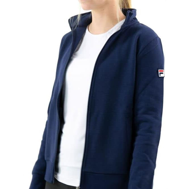 FILA Essentials Match Fleece Full Zip Jacket (W) (Navy)