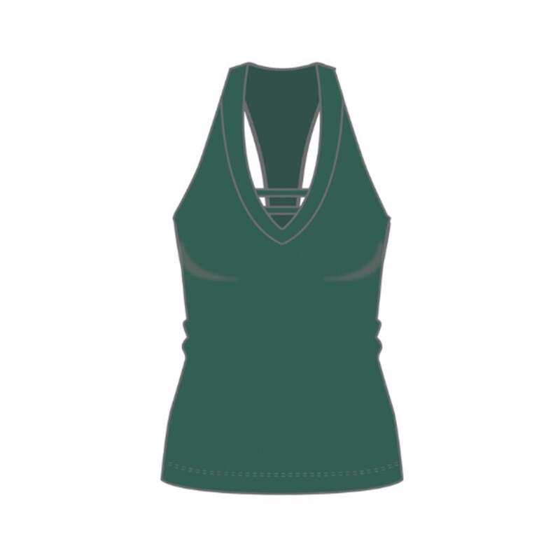 FILA Essentials Halter Tank (W) (Green)