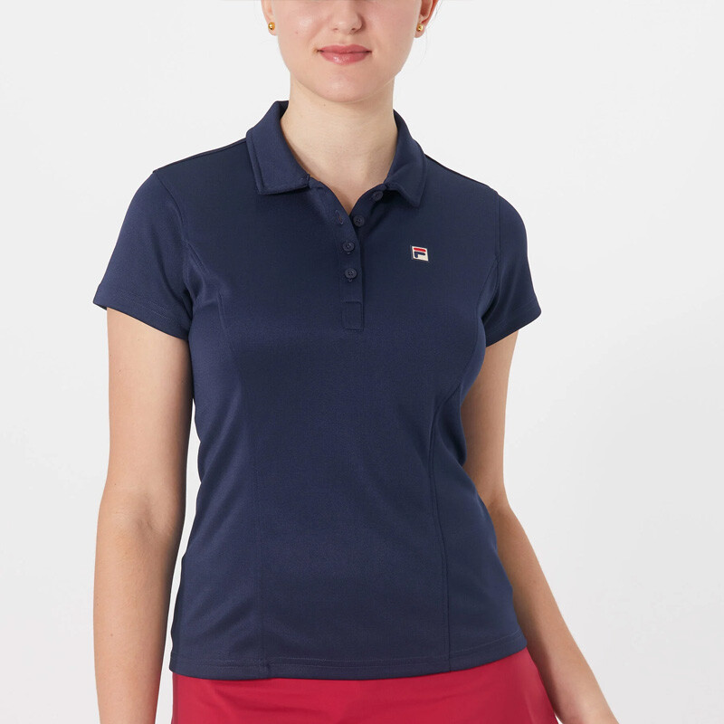 FILA Essentials Pique Polo (W) (Navy)