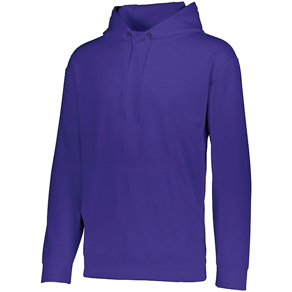 Augusta Wicking Fleece Hooded Sweatshirt (M) (Purple)