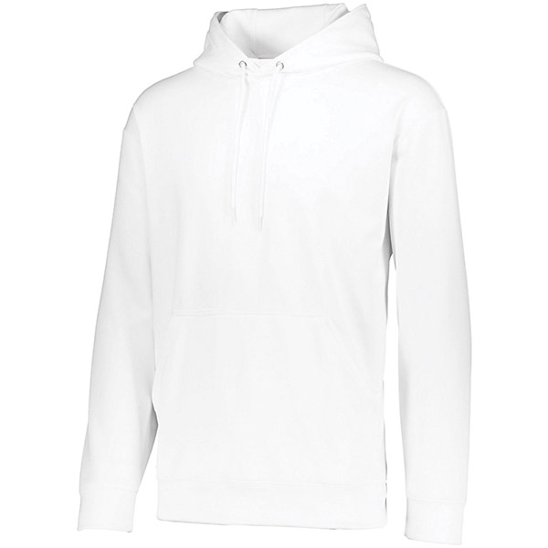 Augusta Wicking Fleece Hooded Sweatshirt (M) (White)