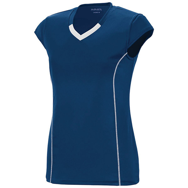 Augusta Blash Short Sleeve Jersey (W) (Navy)