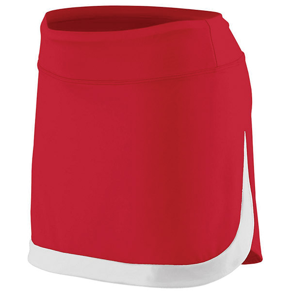 Augusta Color Block Skirt (W) (Red/White)