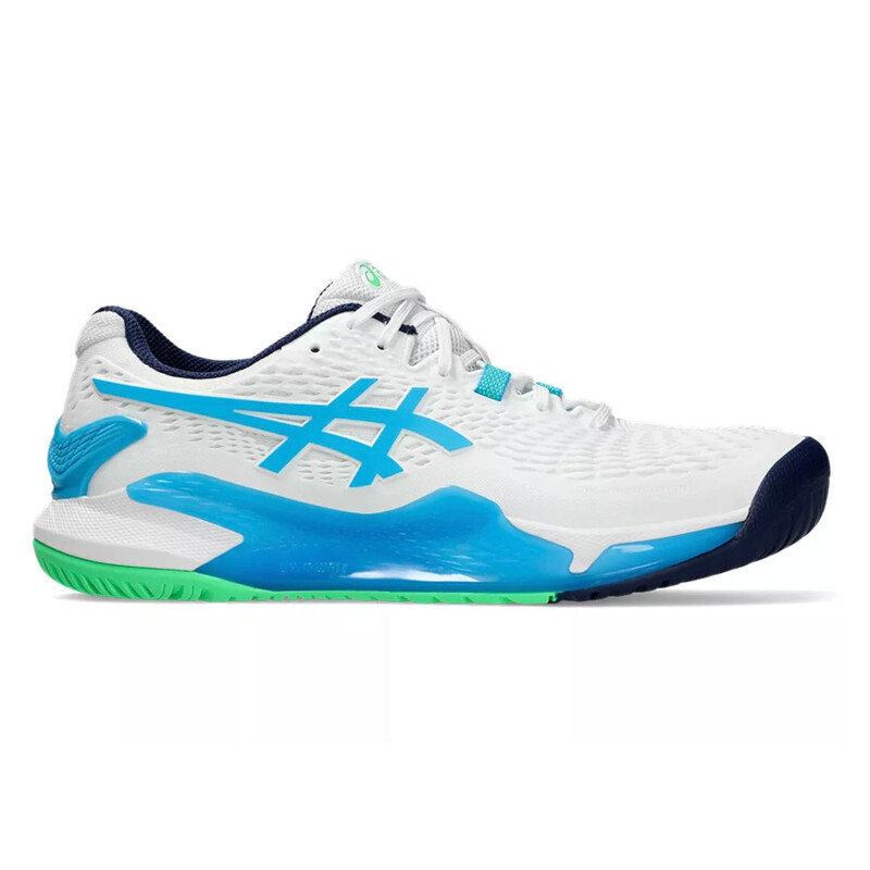 Asics GEL Resolution 9 (M) (White/Aqua)