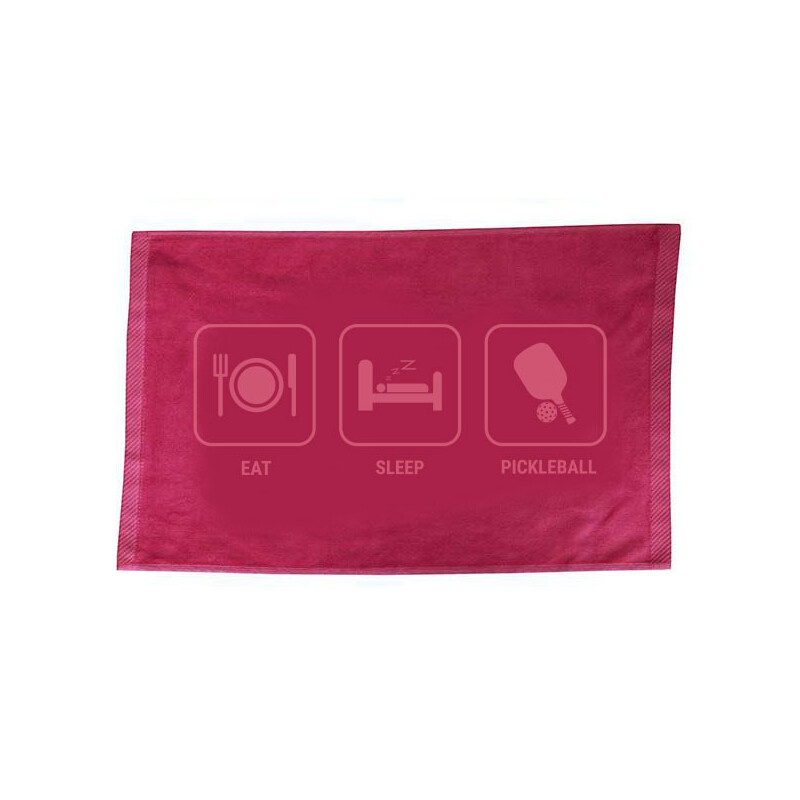 Eat Sleep Pickleball Towel (Pink)