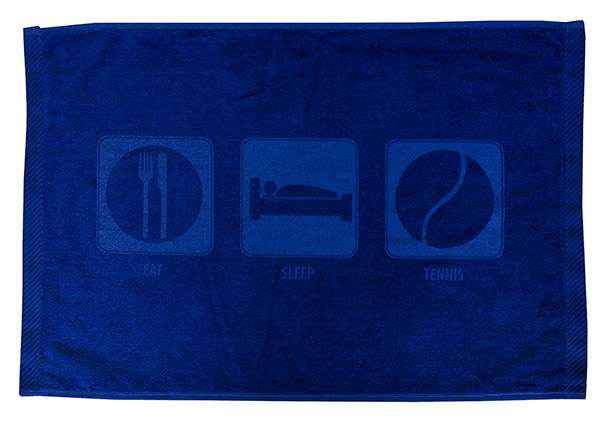 Eat Sleep Tennis Towel (Royal)