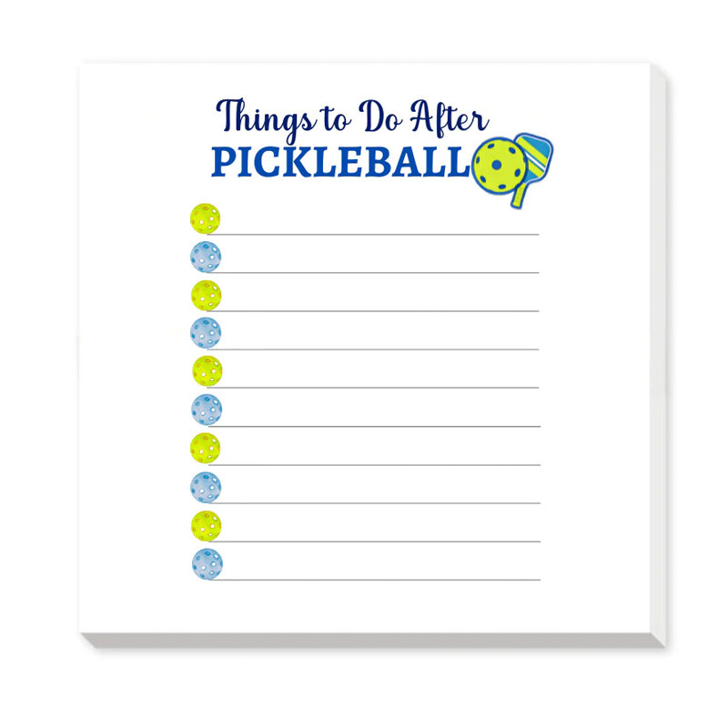 Born To Rally Pickleball Notepad Short - To Do After Pickleball