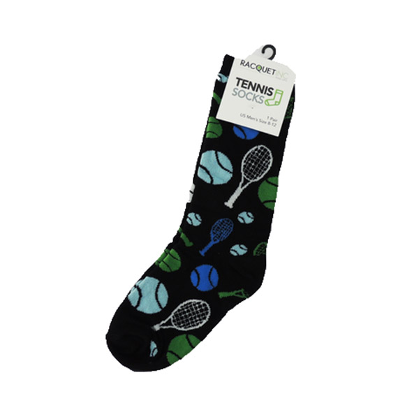 Men's Tennis Dress Socks (1x)(Black)