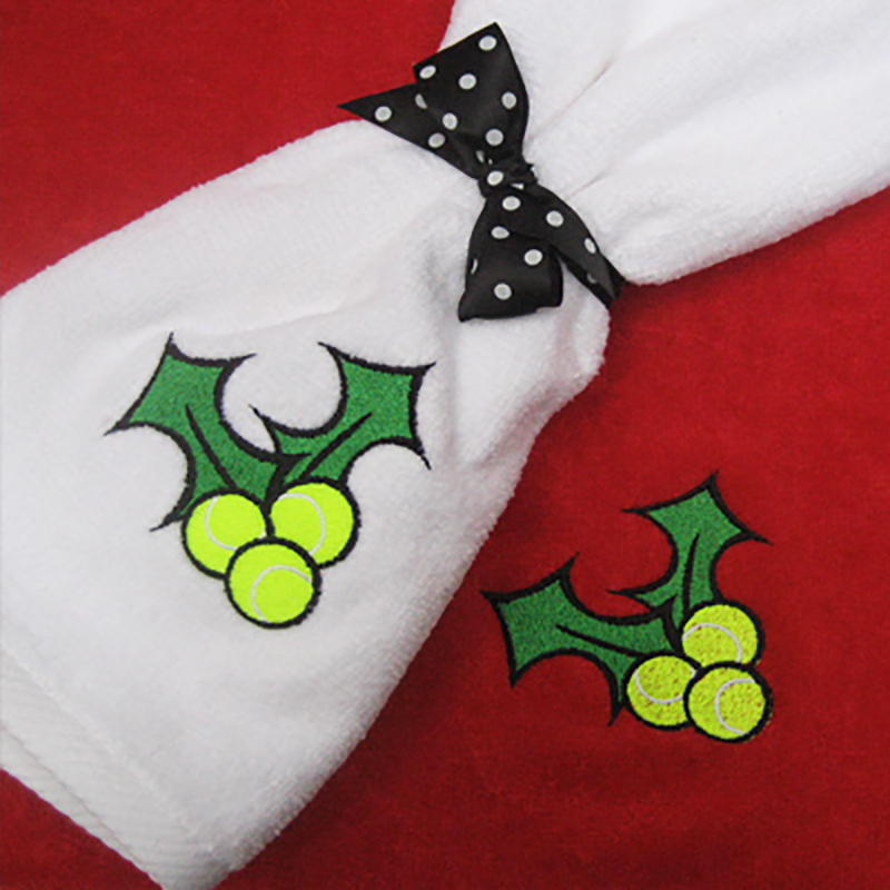 Tennis Holly Towel (Red)