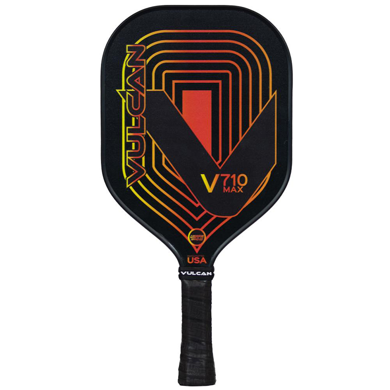 Vulcan V710 Max Pickleball Paddle (Flame Circuit)(Black)