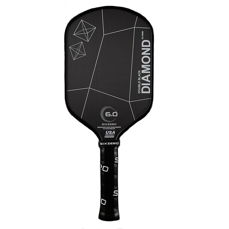 Six Zero Double Black Diamond Elongated 15mm Pickleball Paddle