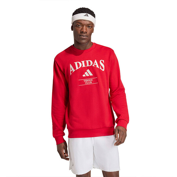 adidas Heritage Tennis Crewneck Sweatshirt (M) (Power Red)