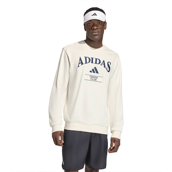 adidas Heritage Tennis Crewneck Sweatshirt (M) (Chalk White)