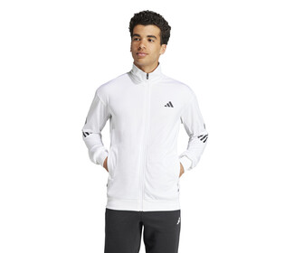 adidas 3 Stripe Knit Jacket (M) (White)