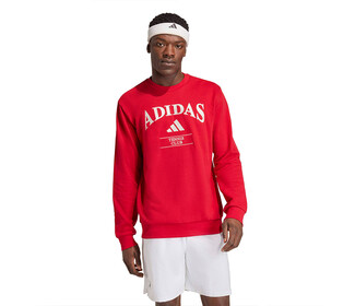 adidas Heritage Tennis Crewneck Sweatshirt (M) (Power Red)