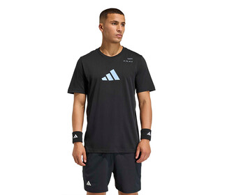 adidas Tennis Category Graphic Tee (M) (Black)