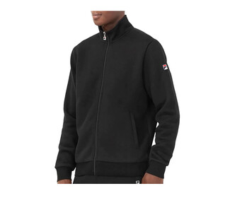 FILA Essentials Match Fleece Full Zip Jacket (M) (Black)