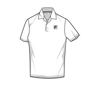 FILA Pique Polo (M) (White)