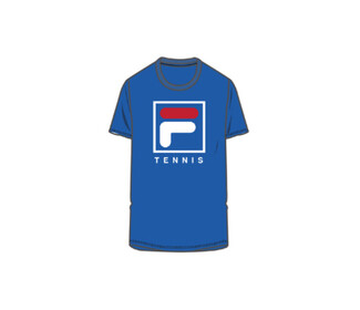 FILA Essentials F-Box Tennis Tee (M) (Royal)