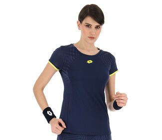 Lotto Superrapida Pickleball V Tee (W) (Dark Denim)