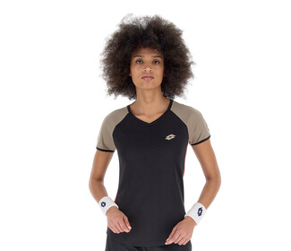 Lotto Superrapida Pickleball VI Tee (W) (Black)