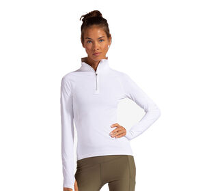 BloqUV Mock Zip Top (W) (White)