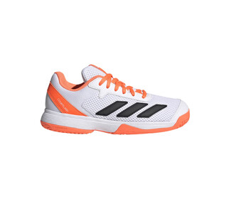 adidas Courtflash Kids' (White/Orange)