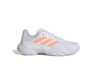 adidas CourtJam Control 3 (W) (White/Beam Orange)