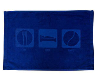 Eat Sleep Tennis Towel (Royal)