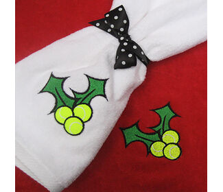 Tennis Holly Towel (White)