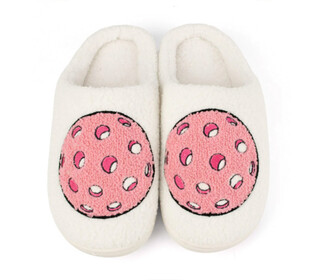 Queen of the Court Pickleball Slippers (W)(Pickleball)(White/Pink)