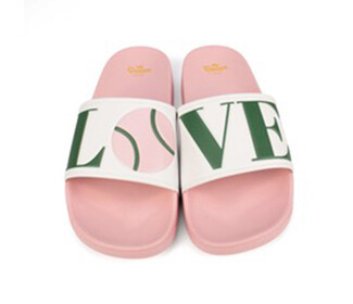 Queen of the Court Tennis Love Slides (W) (Pink)