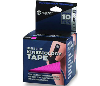 Pro-Tec Single Strip Kinesiology Tape (10x)(Pink)