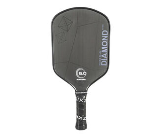 Six Zero Double Black Diamond Control 16mm Pickleball Paddle (Black)