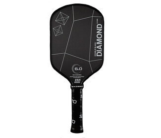 Six Zero Double Black Diamond Elongated 15mm Pickleball Paddle